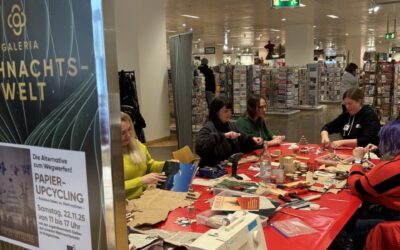 Papier-Upcycling bei GALERIA Gießen